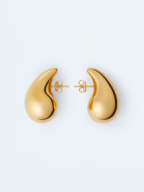 Bottega Veneta Jewelry - Bottega Veneta Small Drop Gold Earrings